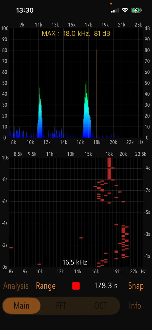 Screenshot #3 pour High-Frequency Noise Monitor