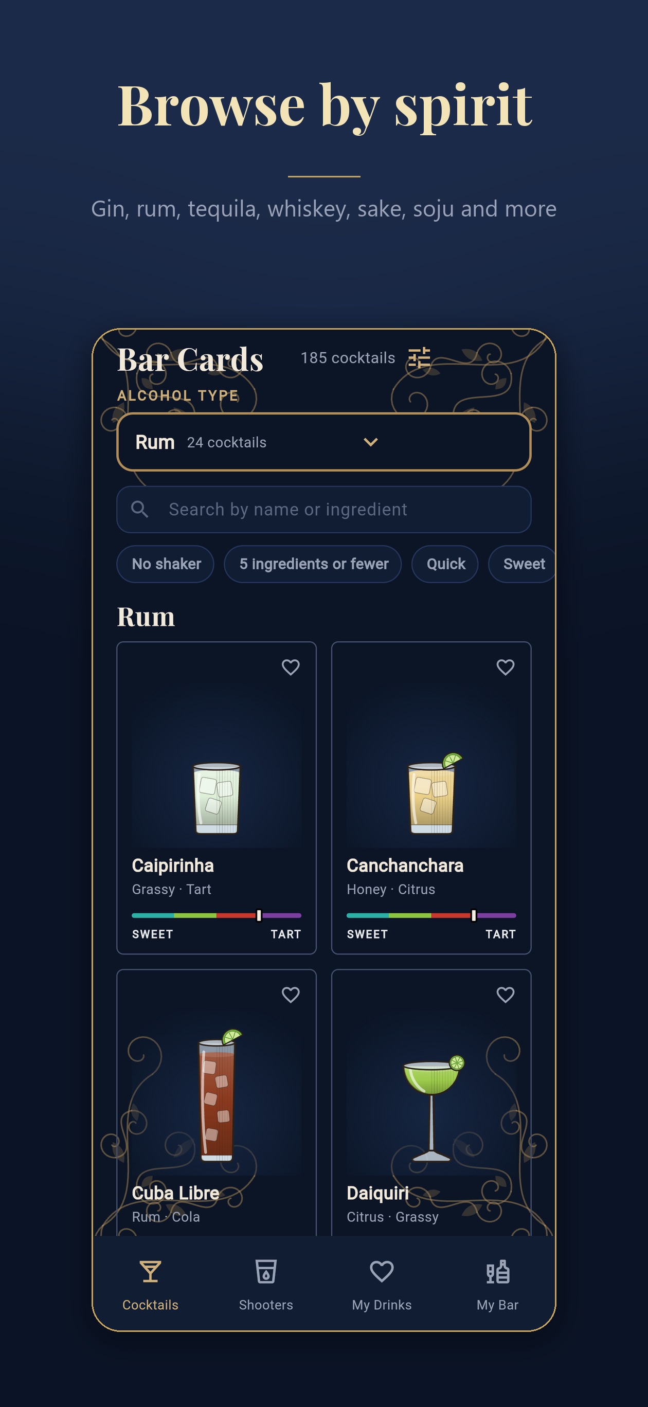 Screenshot 2 of Bar Cards: Cocktails & Shots