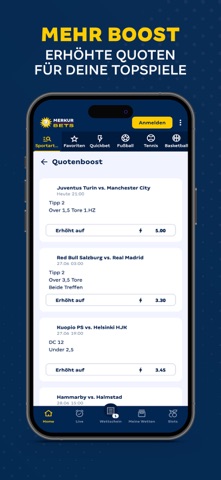 MERKUR BETS Sportwetten/Slots iPhone screenshot 4