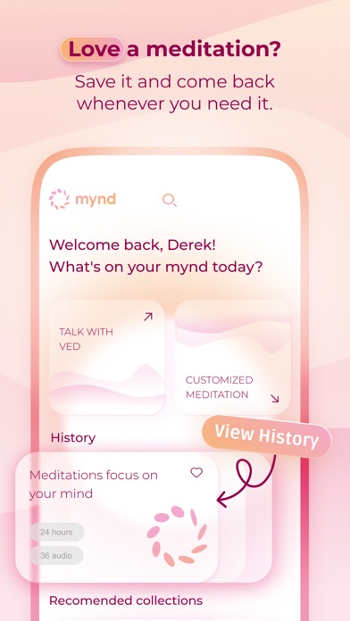 Mynd: Custom Mental Wellness Screenshot