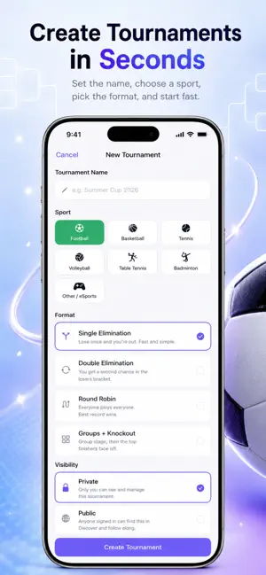 Brackly - Tournament Maker app screenshot 1
