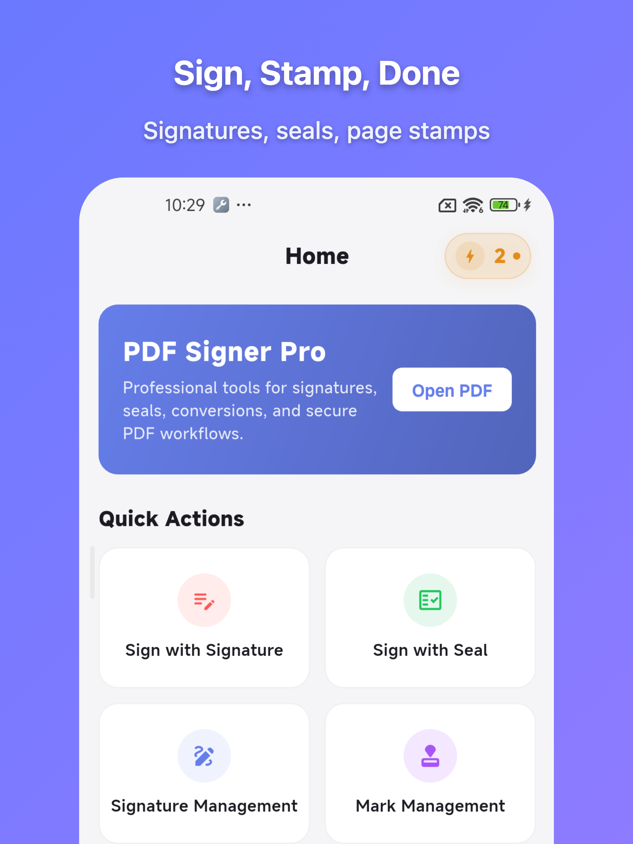 PDF Signer: Sign, Stamp, Edit