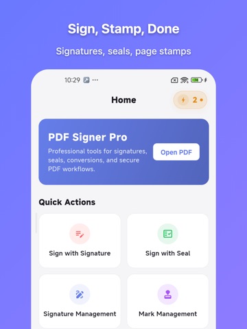 PDF Signer: Sign, Stamp, Edit iPad screenshot