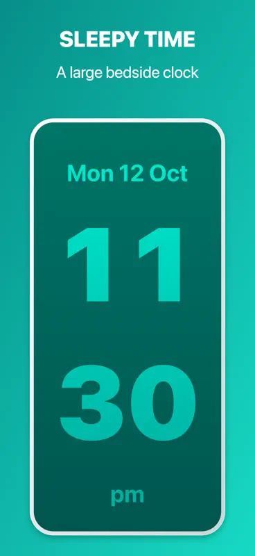 Bed Time: Large Bedside Clock screenshot 1 of 7
