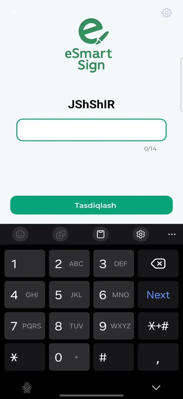 #3. eSmartSign (iOS) Podle: Shodlik Babajonov