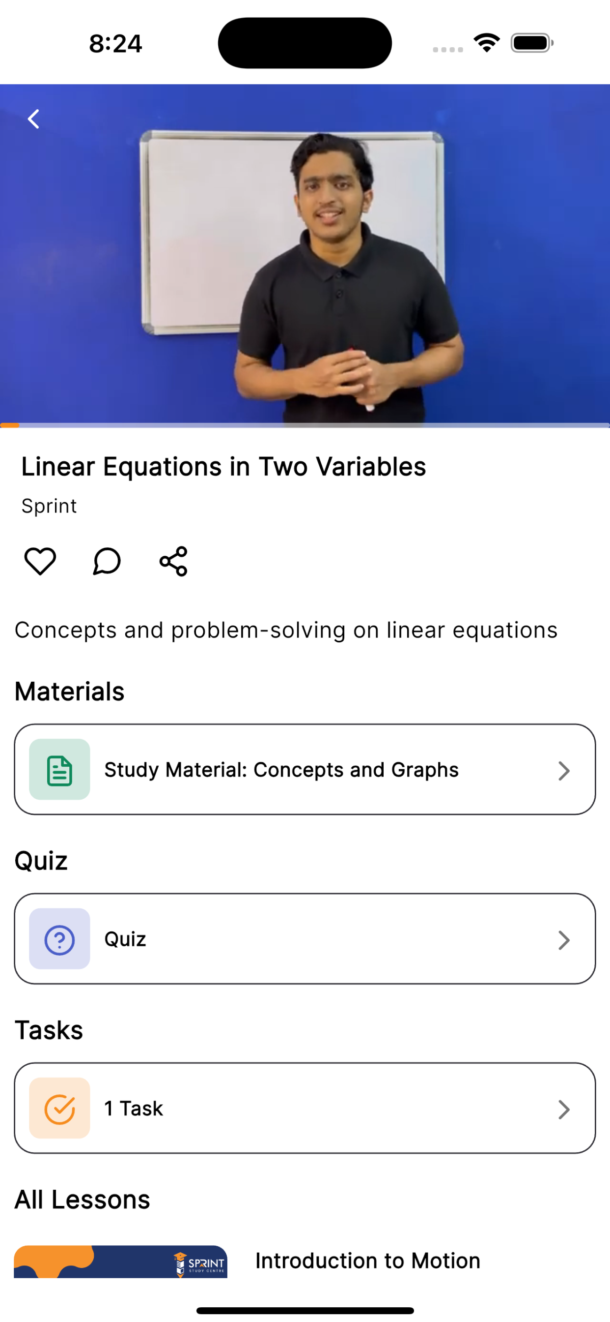 Sprint Learning App screenshot 3