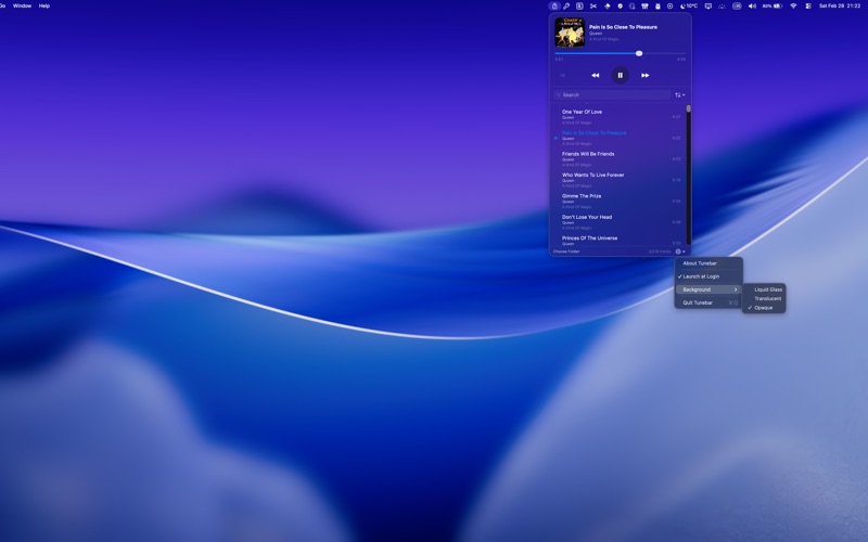 Tunebar Screenshot 2