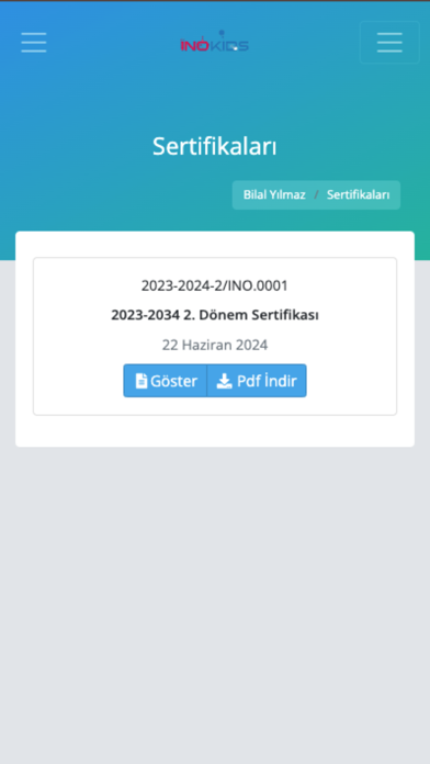 Inokids Veli Platformu Screenshot