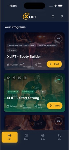 XLIFT - Social workout tracker screenshot