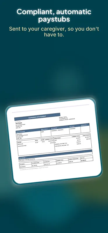 RoostPay: Nanny & Care Payroll screenshot 5 of 10