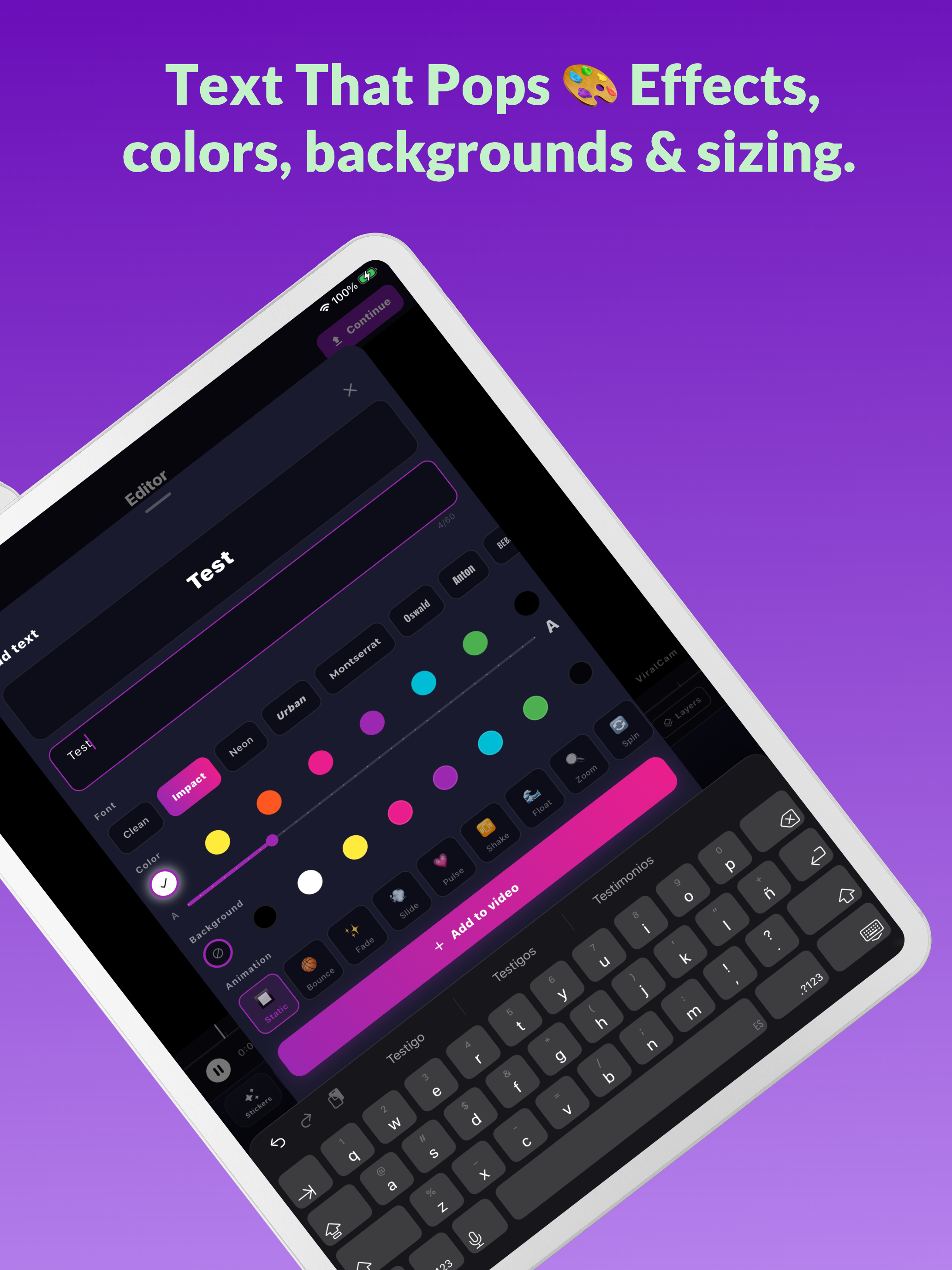 ViralCam: Sticker Video Editor