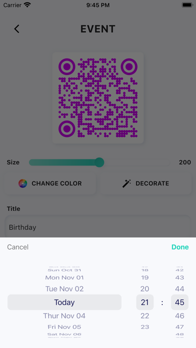 App screenshot