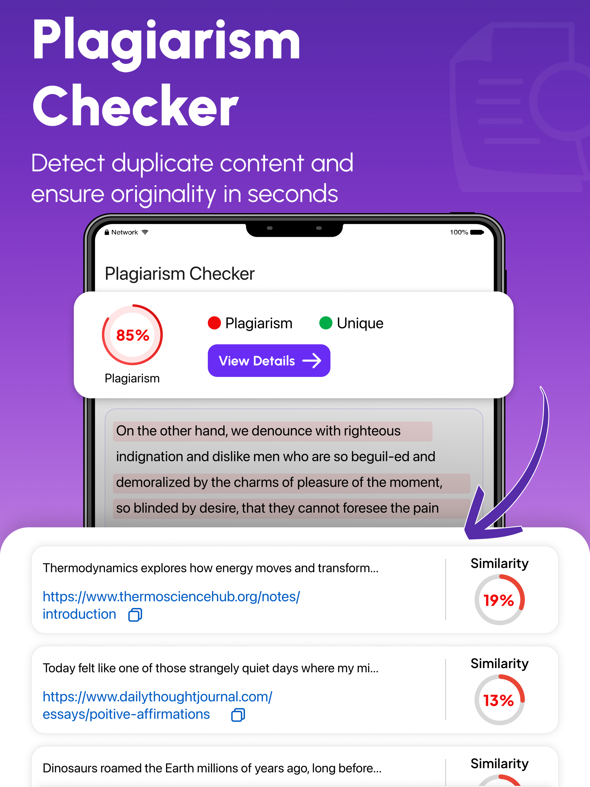 Plagiarism Checker-Humanize AI screenshot 8