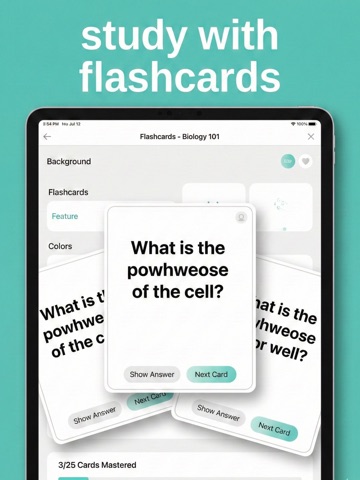 Pingu: AI Quiz & Study Tutor iPad screenshot