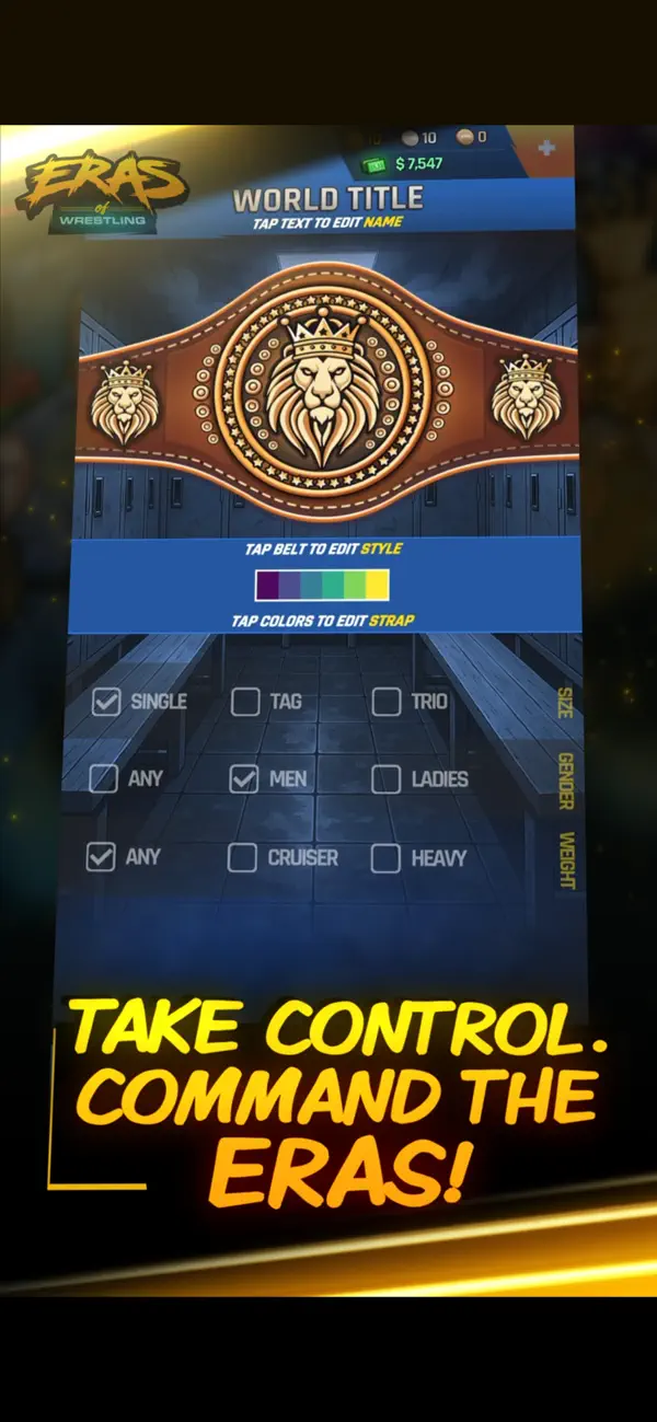 Eras of Wrestling iOS Mod IPA screenshot 2 - iOS game interface