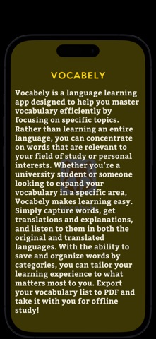 Vocabely: Vocab Learning tool screenshot
