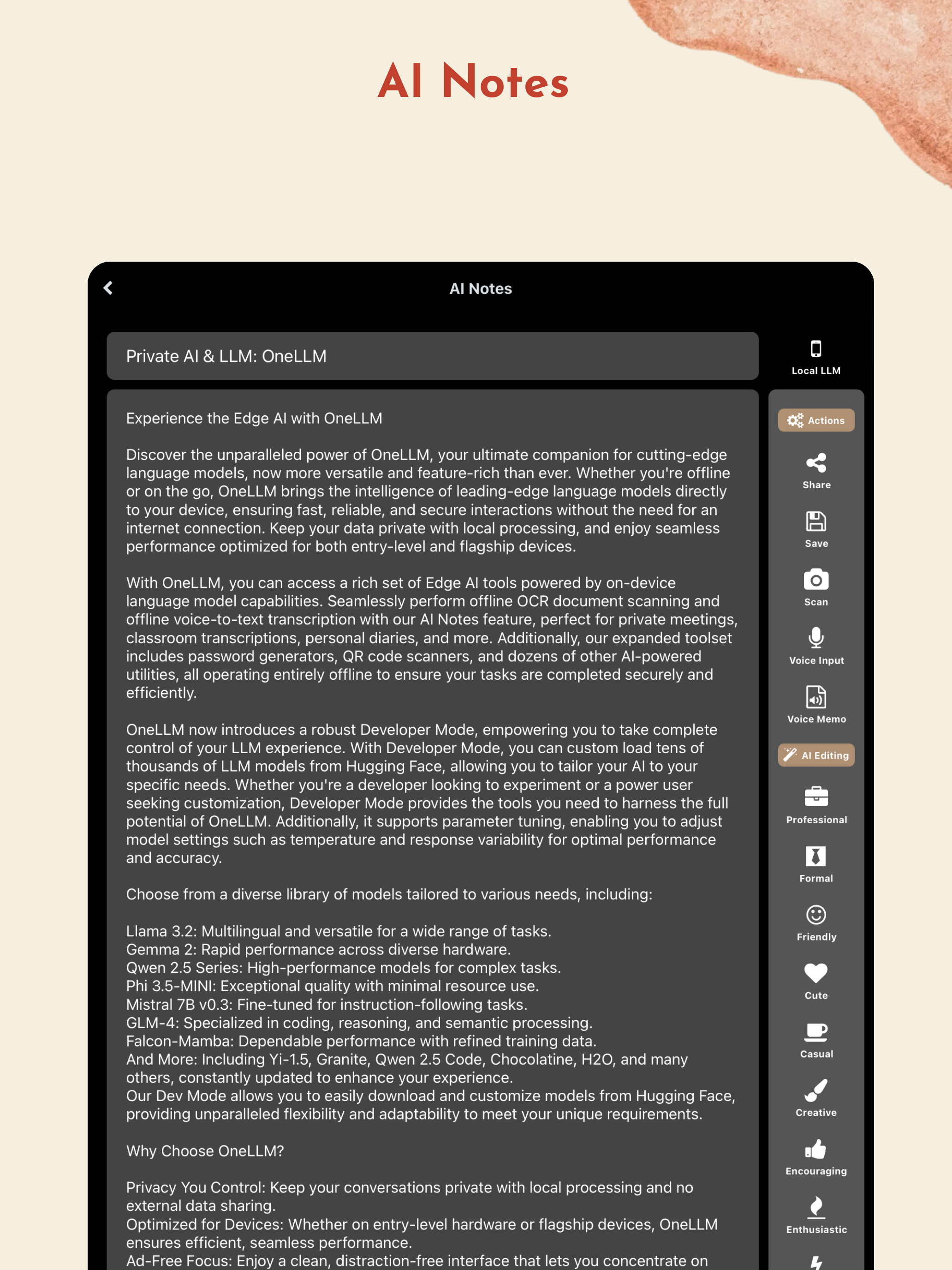 OneLLM : Private & Online LLM