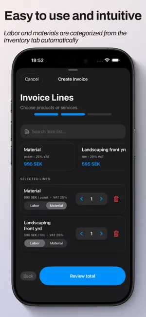 Lansa Invoice Pro screenshot 2