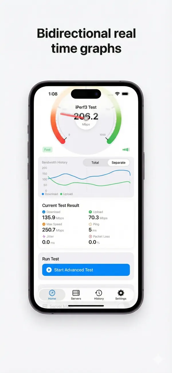 #5. iPerf3 Client & Server (iOS) Ved: Vladimir Chemeris