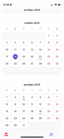 Beauty calendar — скриншот 1