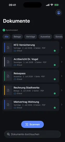 Screenshot von Falz – Dokumentenscanner auf dem iPhone 1