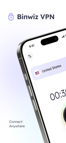 Binwiz VPN - Private VPN App iPhone screenshot