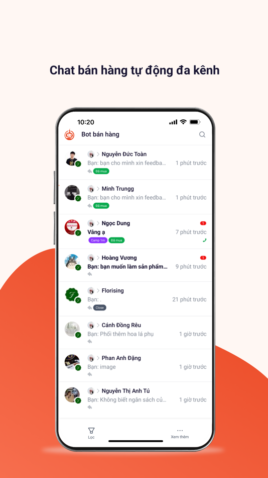 #1. Chat - Bot Bán Hàng (iOS) 由: CHATBOT VIETNAM TECHNOLOGY JOINT STOCK COMPANY