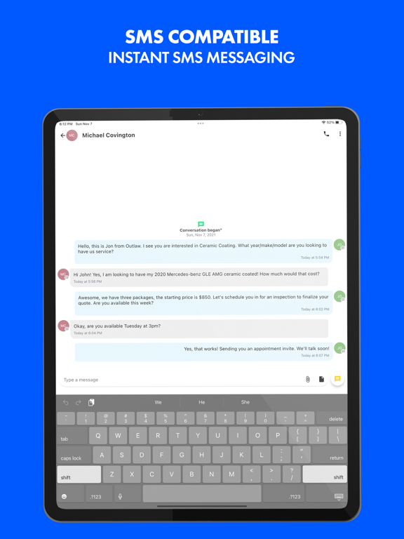 Velv Leads iPad screenshot 3 - Productivity app