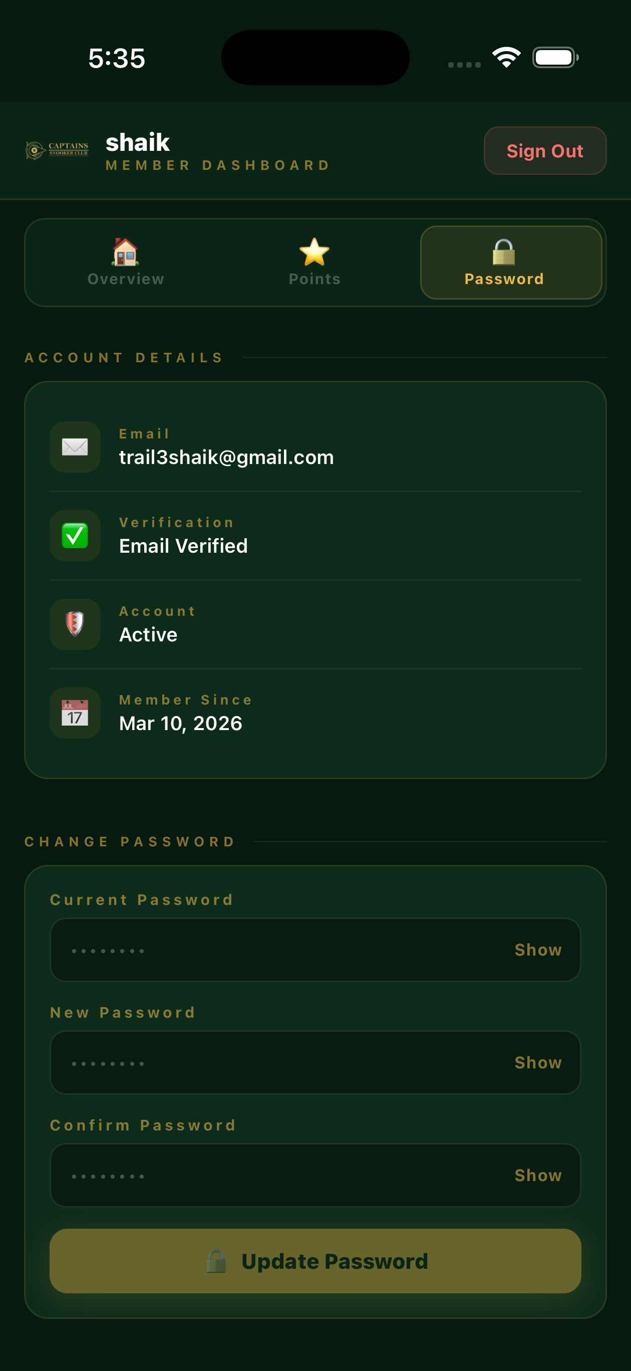 Captains Snooker Club