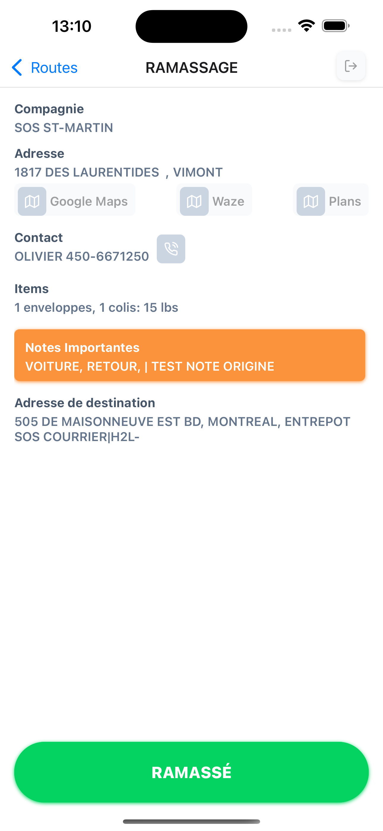 Champion Courrier Chauffeurs