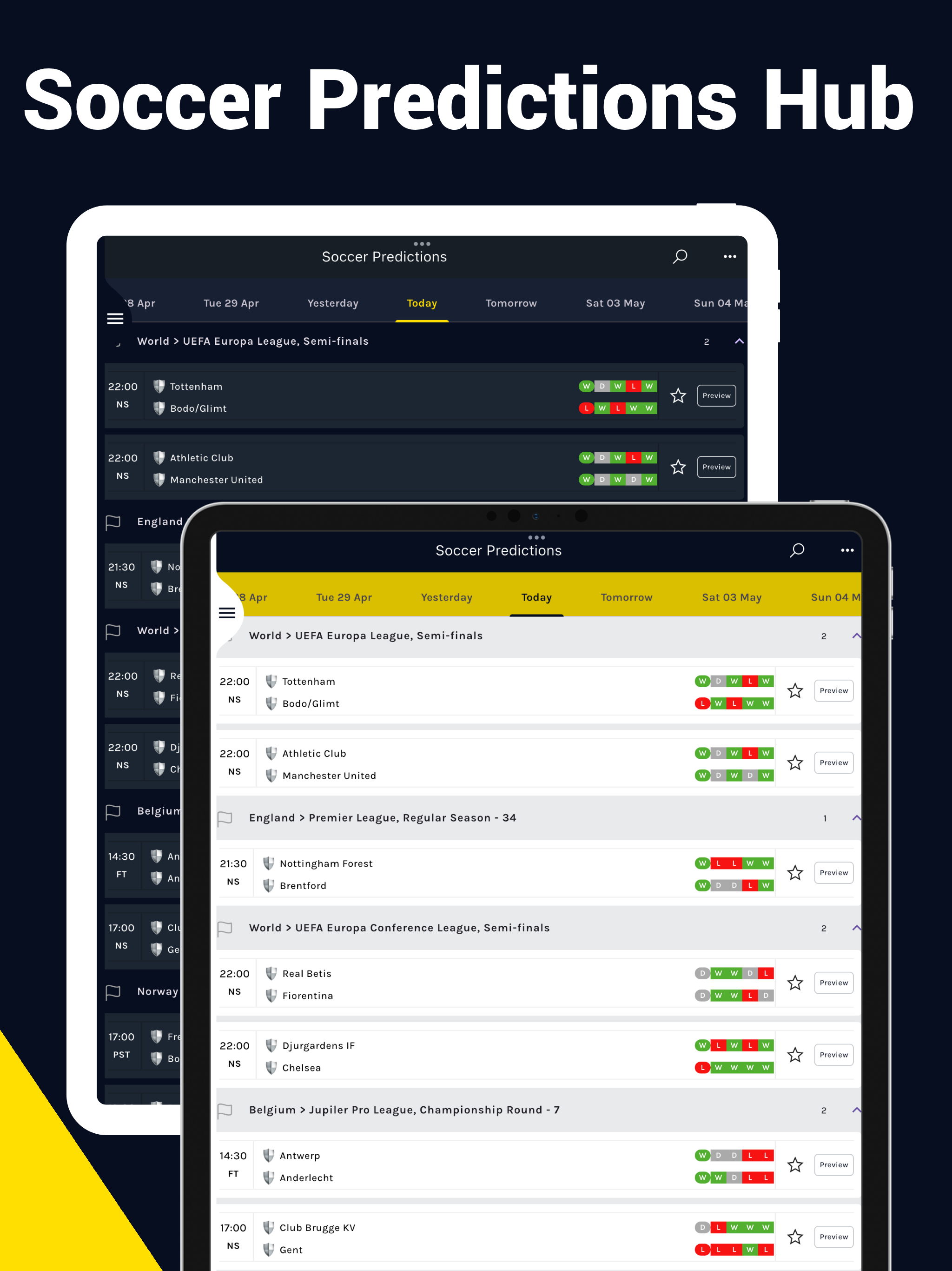 Soccer Predictions Hub