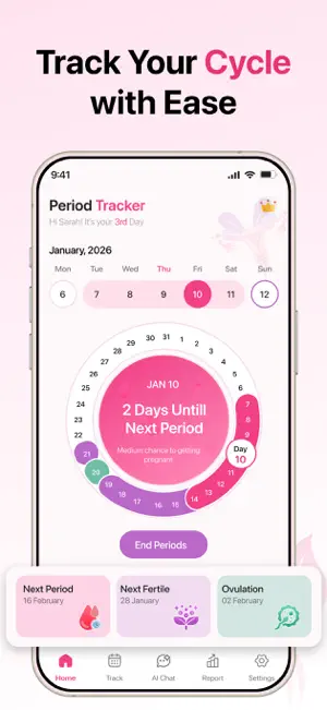 Period Tracker: Cycle & Flow screenshot 2