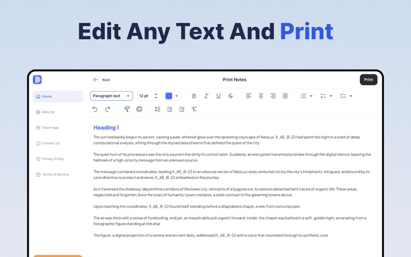 Smart Printer App for Desktop! screenshot