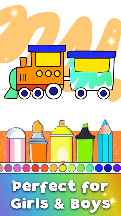 Baby & Kids Coloring Book Art screenshot-3