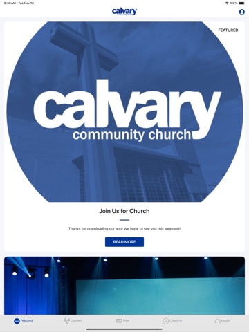 Calvary Westlake iPad screenshot