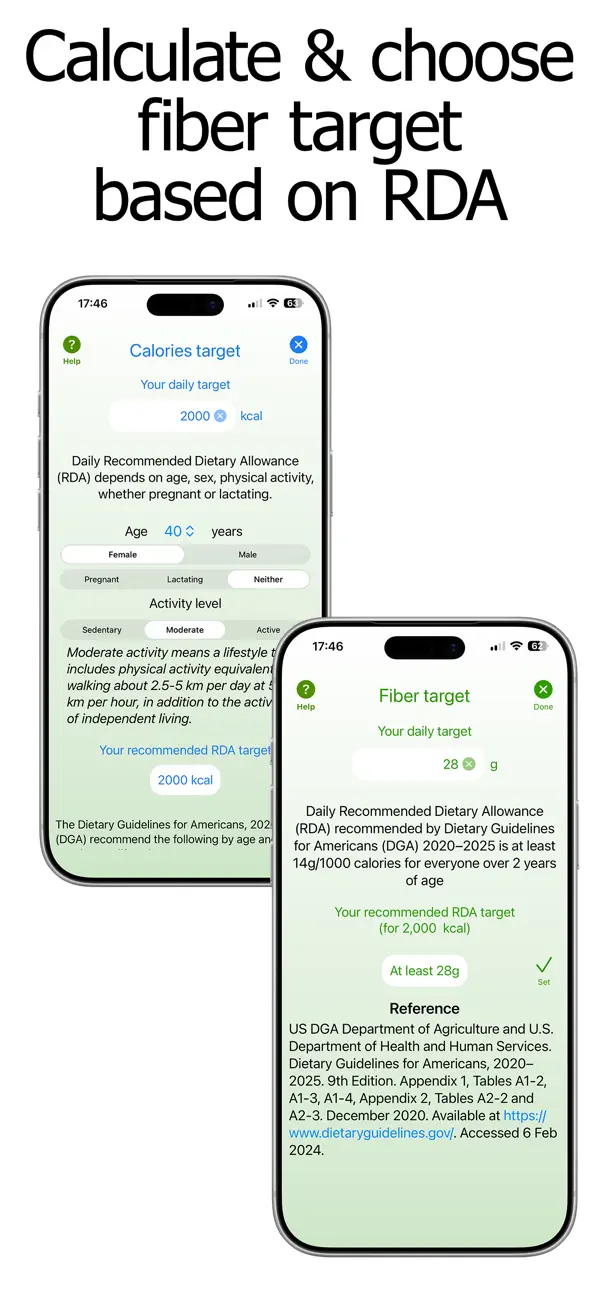 Screenshot #2 pour Fibre Counter and Tracker