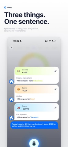 Fienly: AI Money Tracker Screenshot 1 of 5
