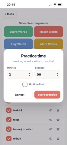 MatchWords: Japanese iPhone screenshot