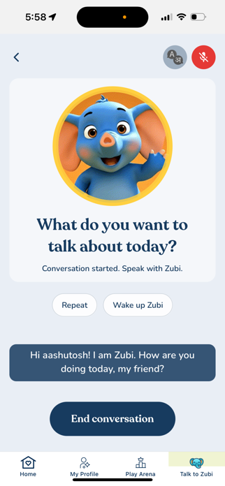 Speak with Zubi Screenshot 7 of 9
