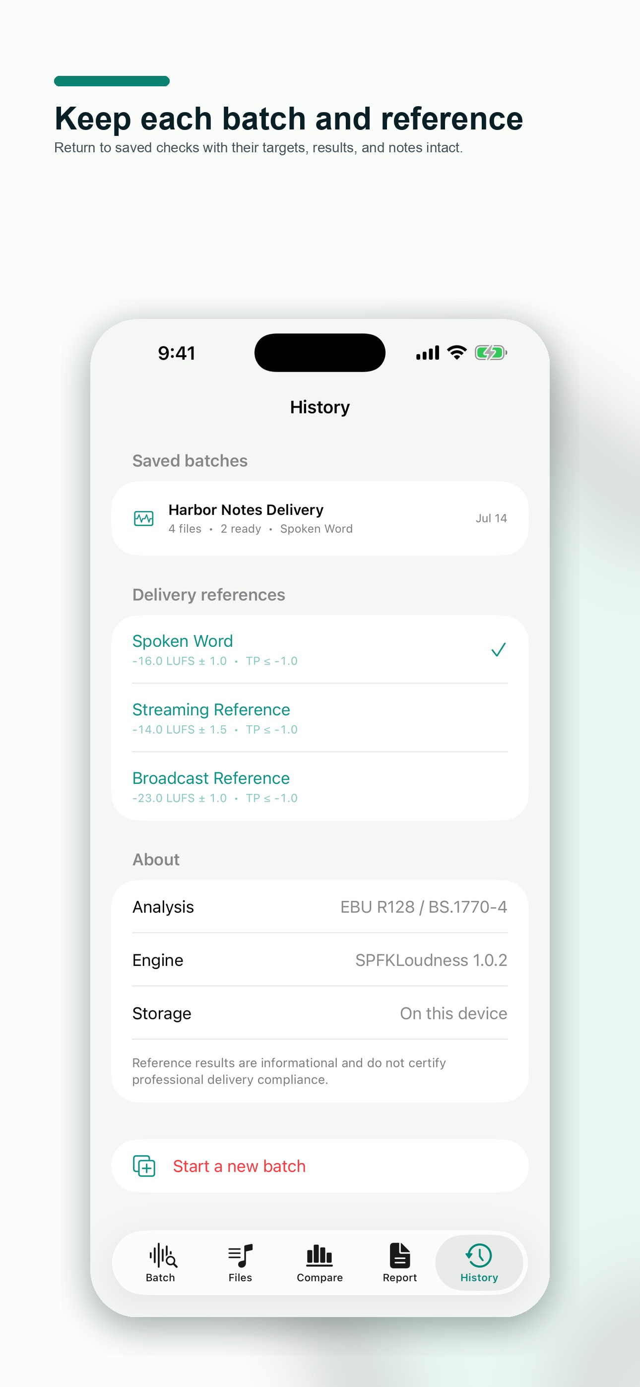 Screenshot 5 of Loudness Report Local