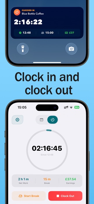 Hours Tracker: Shift Clock In Screenshot 2 of 7