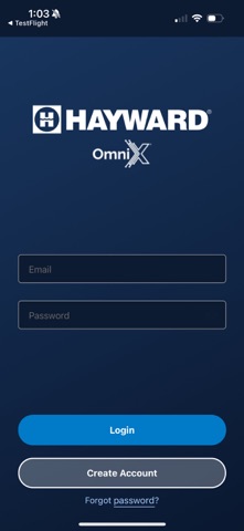 Hayward OmniX iPhone screenshot