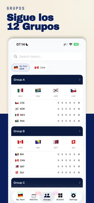 Bola 2026: Copa Fútbol Tracker iPhone screenshot 6