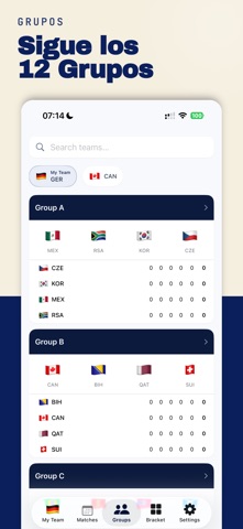Bola 2026: Copa Fútbol Tracker iPhone screenshot 6