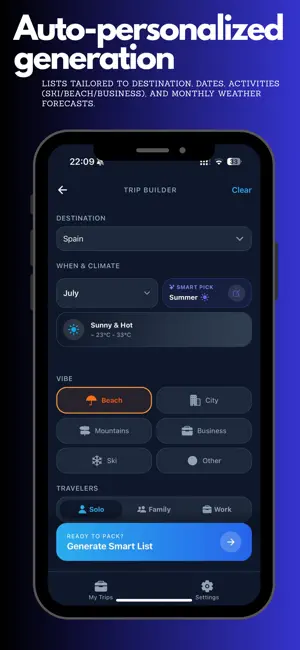 Packing List Smart: AI Planner screenshot 1