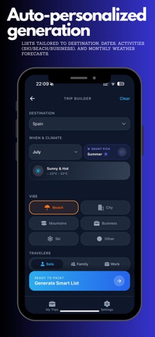 Packing List Smart: AI Planner Screenshot 1 of 5