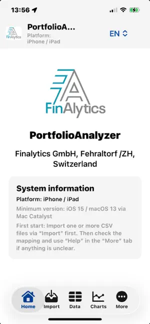 PortfolioAnalyzerDemo screenshot 1