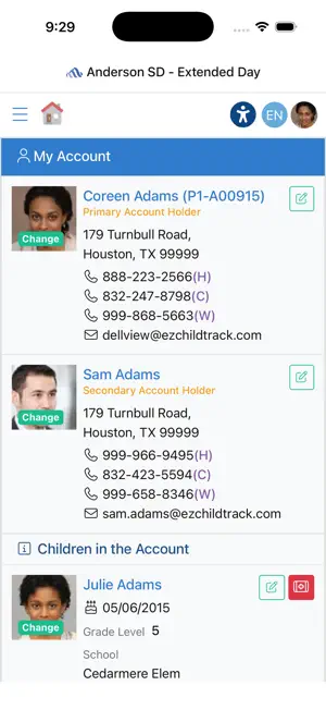 EZChildTrack Parent Portal screenshot 3