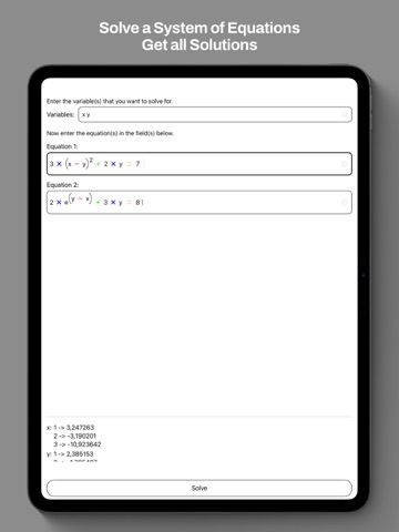 Numerical Solver iPad screenshot