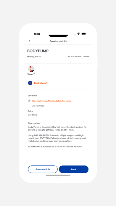 Groo Fitness Screenshot